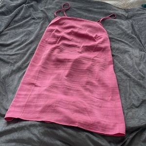 Pink mini dress